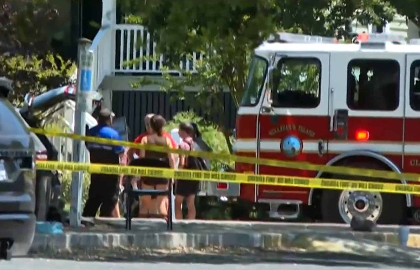 2 children, 1 adult hit by a car outside the preschool of the church on the island of Sullivan, South Carolina