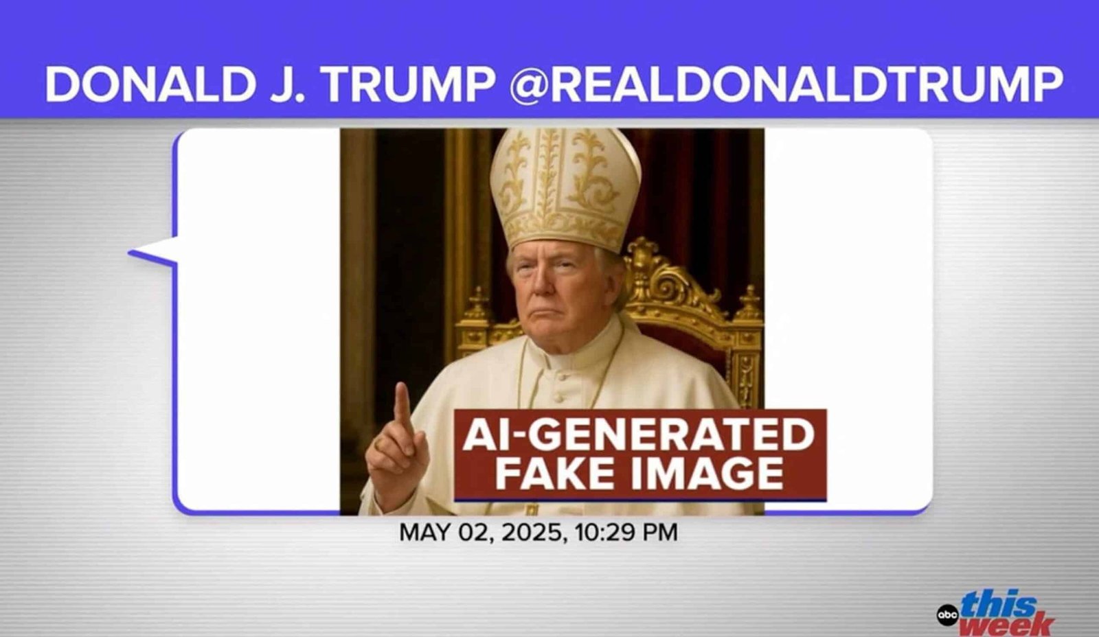 The Catholic community reacts to Trump's image of itself as the Pope