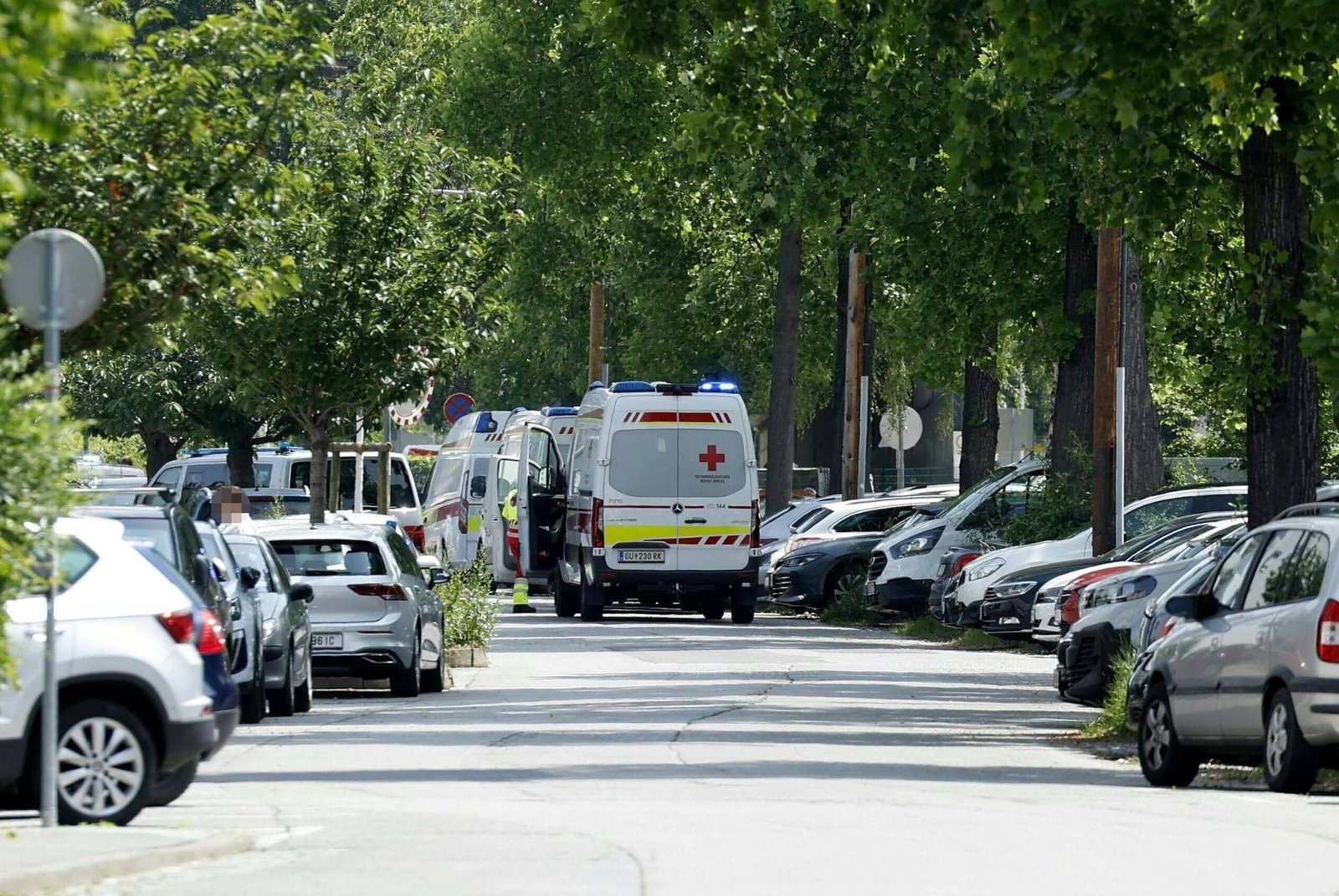 Austrian police respond to the Shot report in Graz School